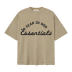 ESSENTIALS SS26 Training 90s Faded Dune — Camiseta y pantalones cortos