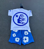Hellstar Tee + Denim Short Set