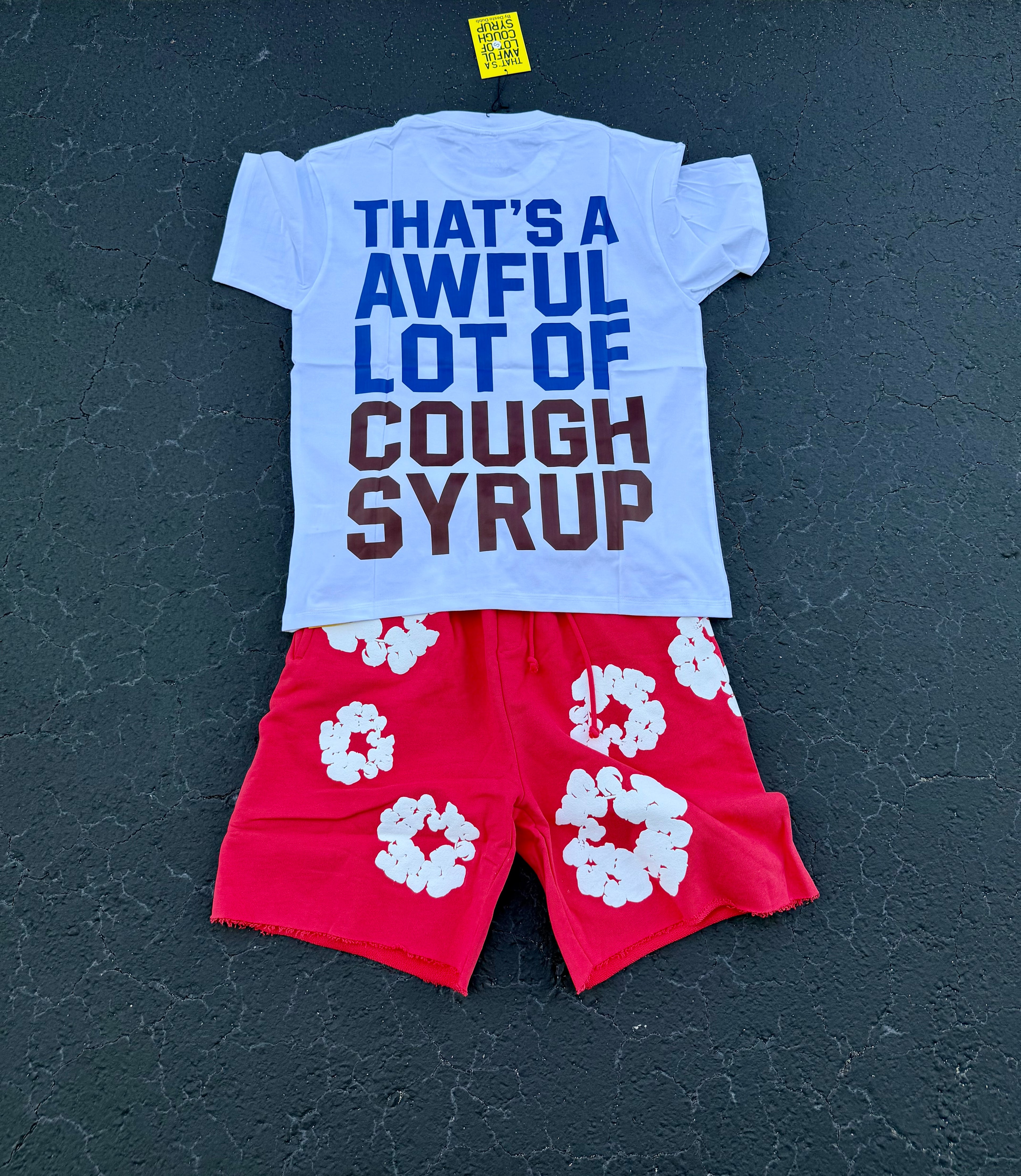 ALOC Tee + Denim Short Set