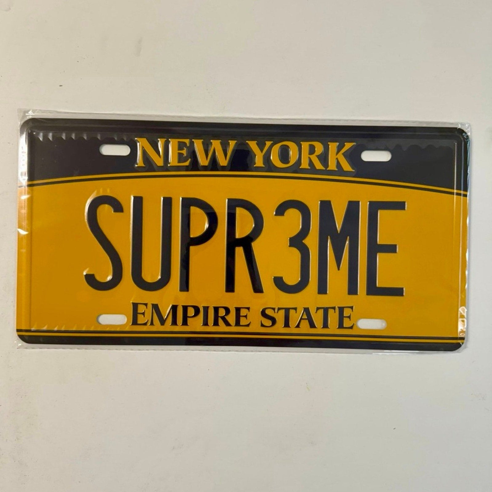 Supreme License Plate