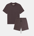 ESSENTIALS SS23 Plum — Tee & Shorts
