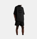 Camiseta y pantalones cortos — ESSENTIALS Logo Heavyweight Jet Black