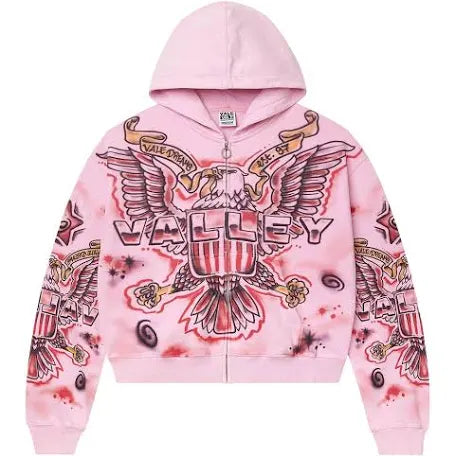 Vale Forever Dreams Zip Up ‘Pink and Red’