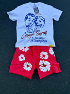 ALOC Tee + Denim Short Set