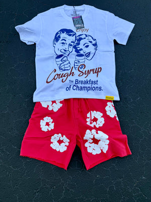 ALOC Tee + Denim Short Set