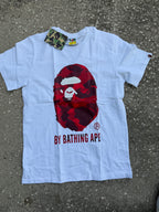 White Camo Red Ape Tee