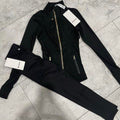 Black and Gold Lululemon Leggings Set