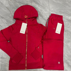 Red And Gold Lululemon Scuba Set