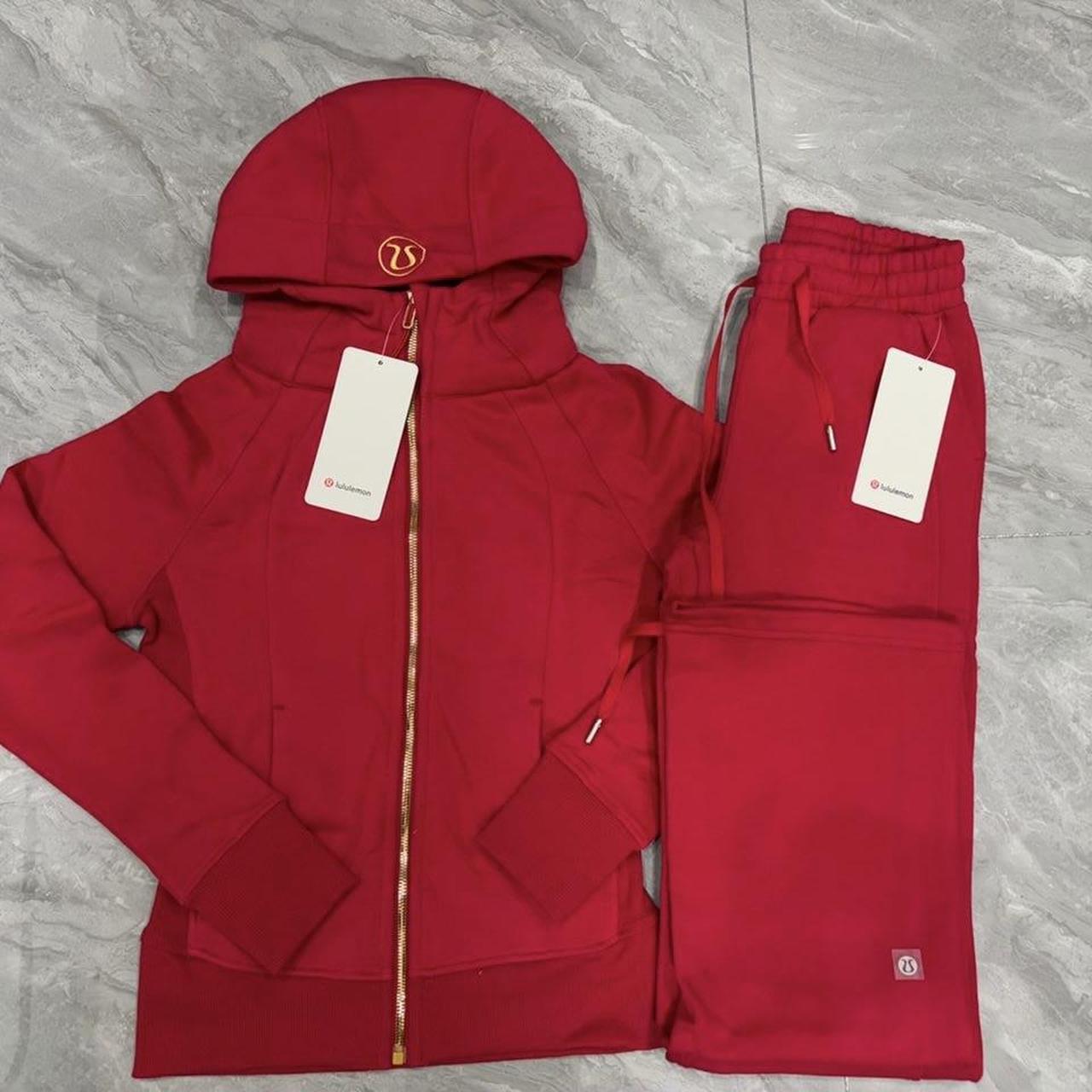 Red And Gold Lululemon Scuba Set