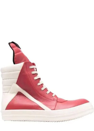 Rick Owen’s High-Top Sneaker- Red