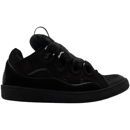 Black Lanvin Curb Sneakers