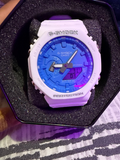 White G-Shock Blue Face