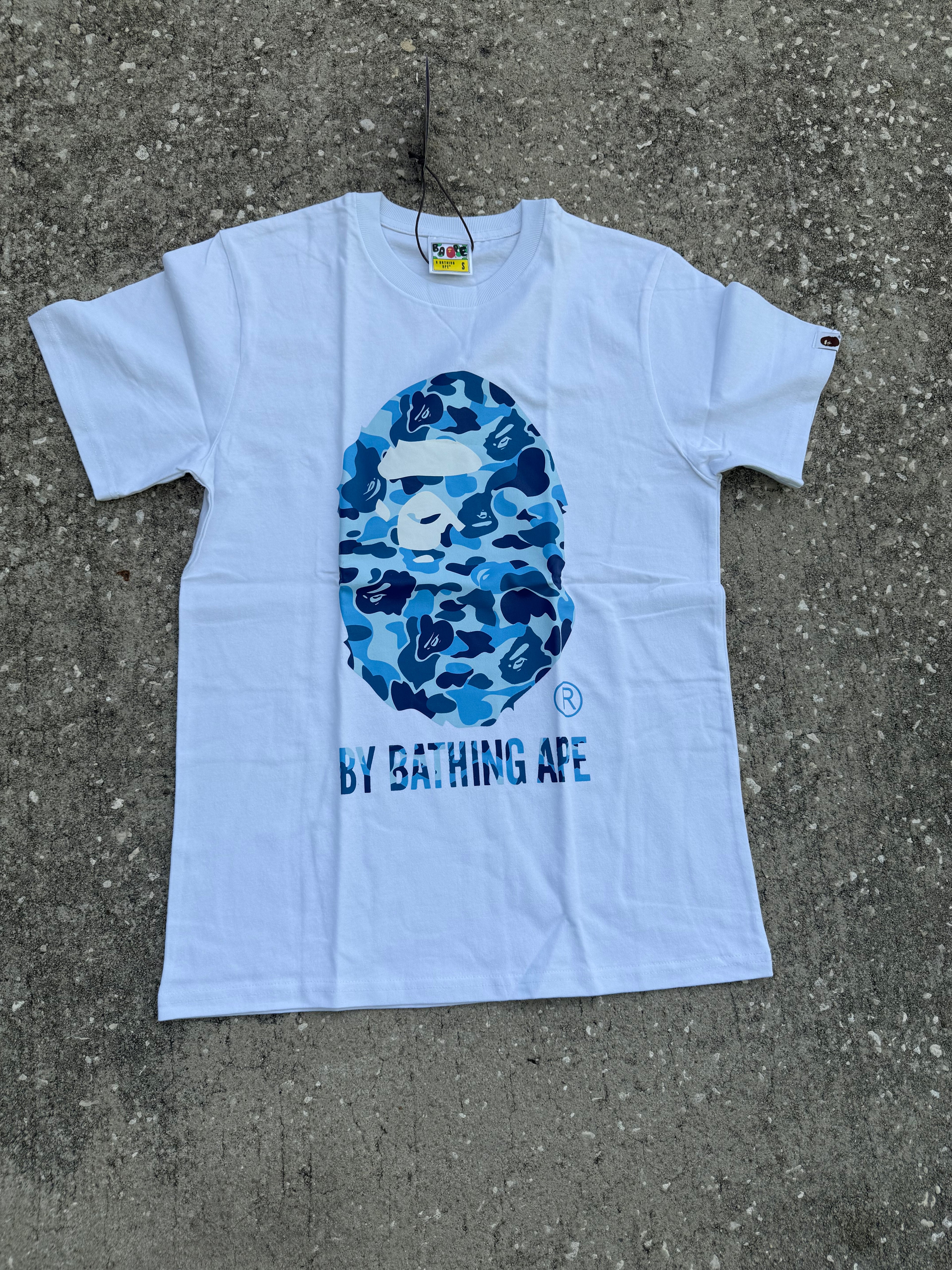 Blue Camo White Ape Tee