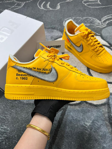 Nike Air Force 1 Low Off-White ICA University Gold