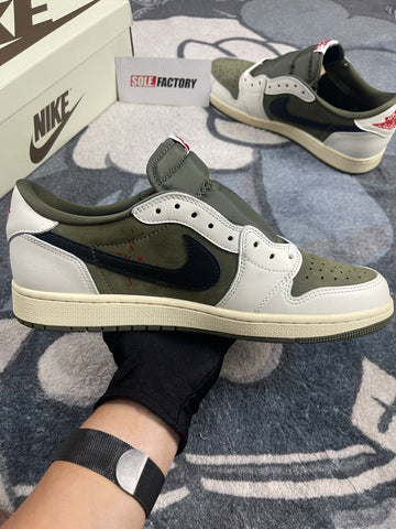 Travis Scott x Air Jordan 1 Low ‘Medium Olive’ Style Code: DM7866-200