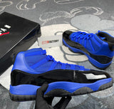 Royal Blue and Black 11's ( Made to Order Please Read Description)