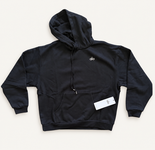 ALO Accolade Hoodie — Black front