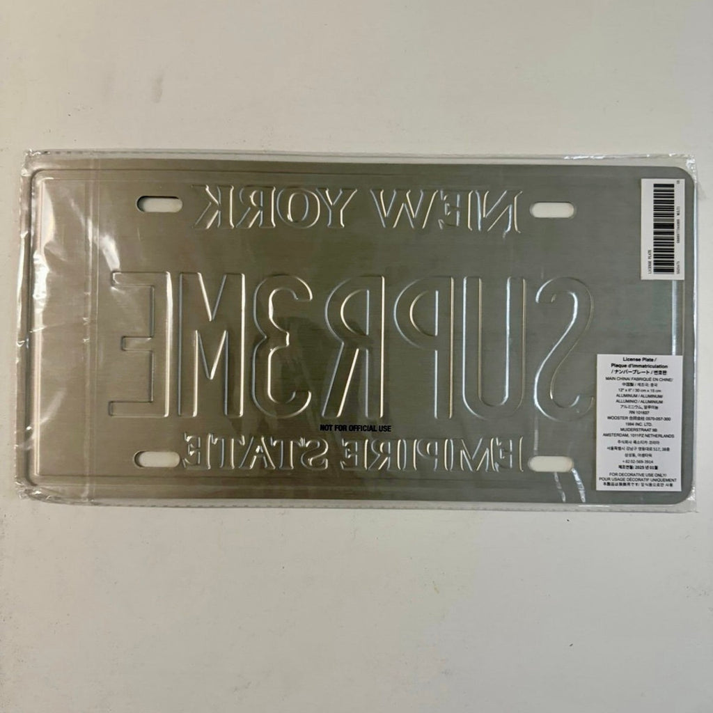 Supreme License Plate