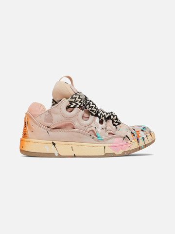 Gallery Dept. x Lanvin Curb Light Sneakers 'Paint Drip - Pale Pink'