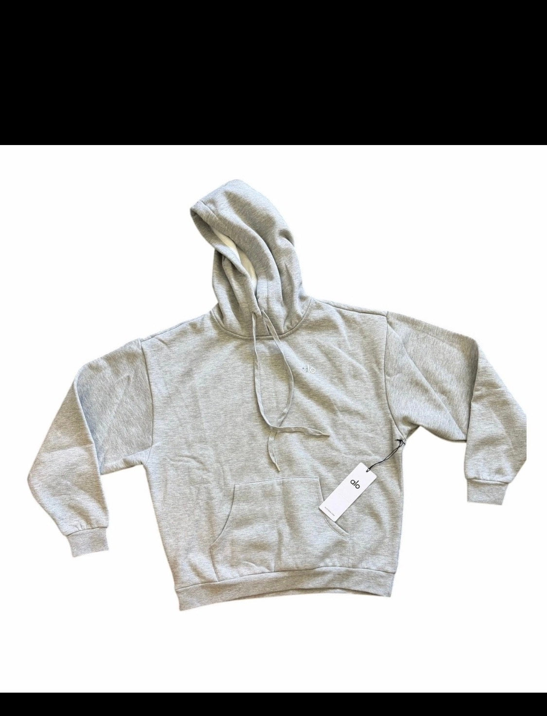 ALO Accolade hoodie — Athletic Heather — front