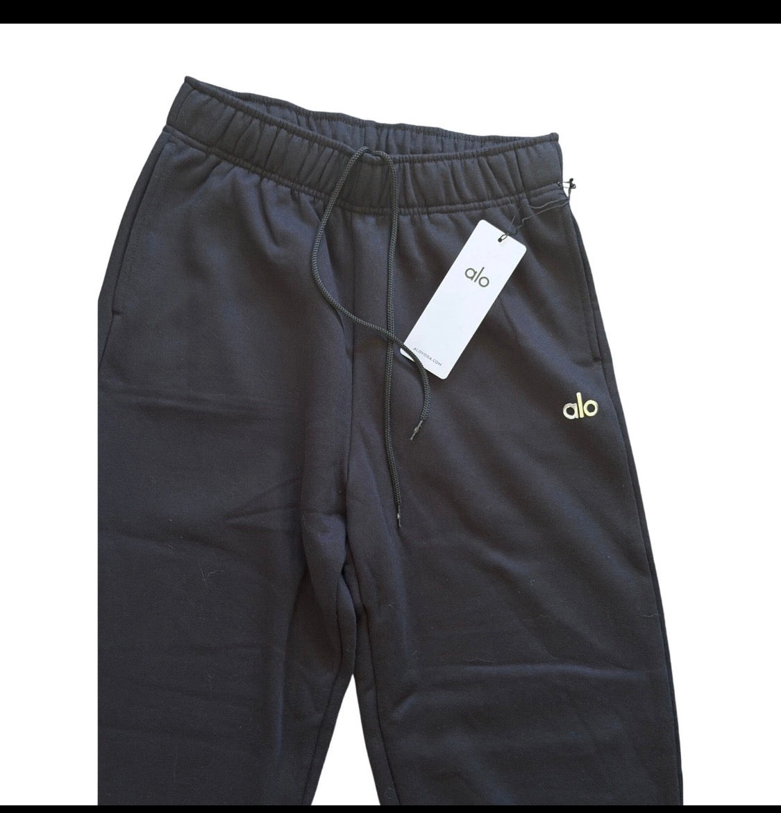 ALO Accolade pants — Navy — waist detail