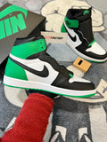 Air Jordan 1 High Black and Lucky Green