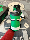 Air Jordan 1 High Black and Lucky Green